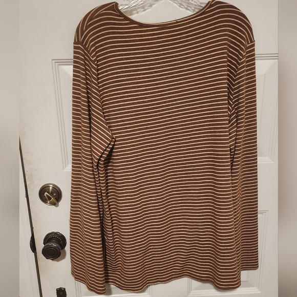 Weekend Suzanne Betro Women's Tunic Size 1X Brown /Beige - Picture 7 of 9